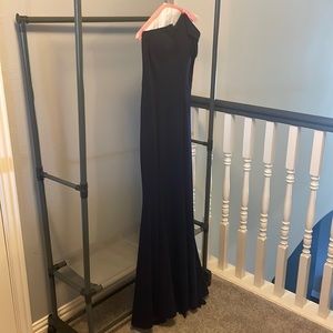 Betsy & Adam Navy long dress size 8